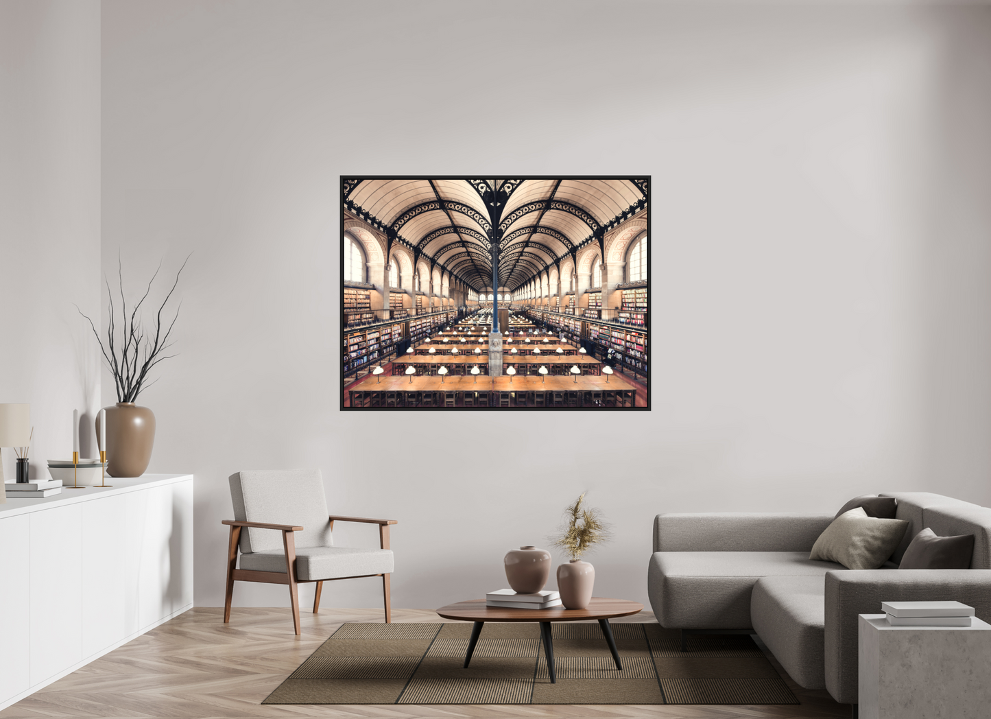 160 x 120 cm, Photo Print Under Acrylic Glass - Matte - Black Shadowbox Sainte Geneviève