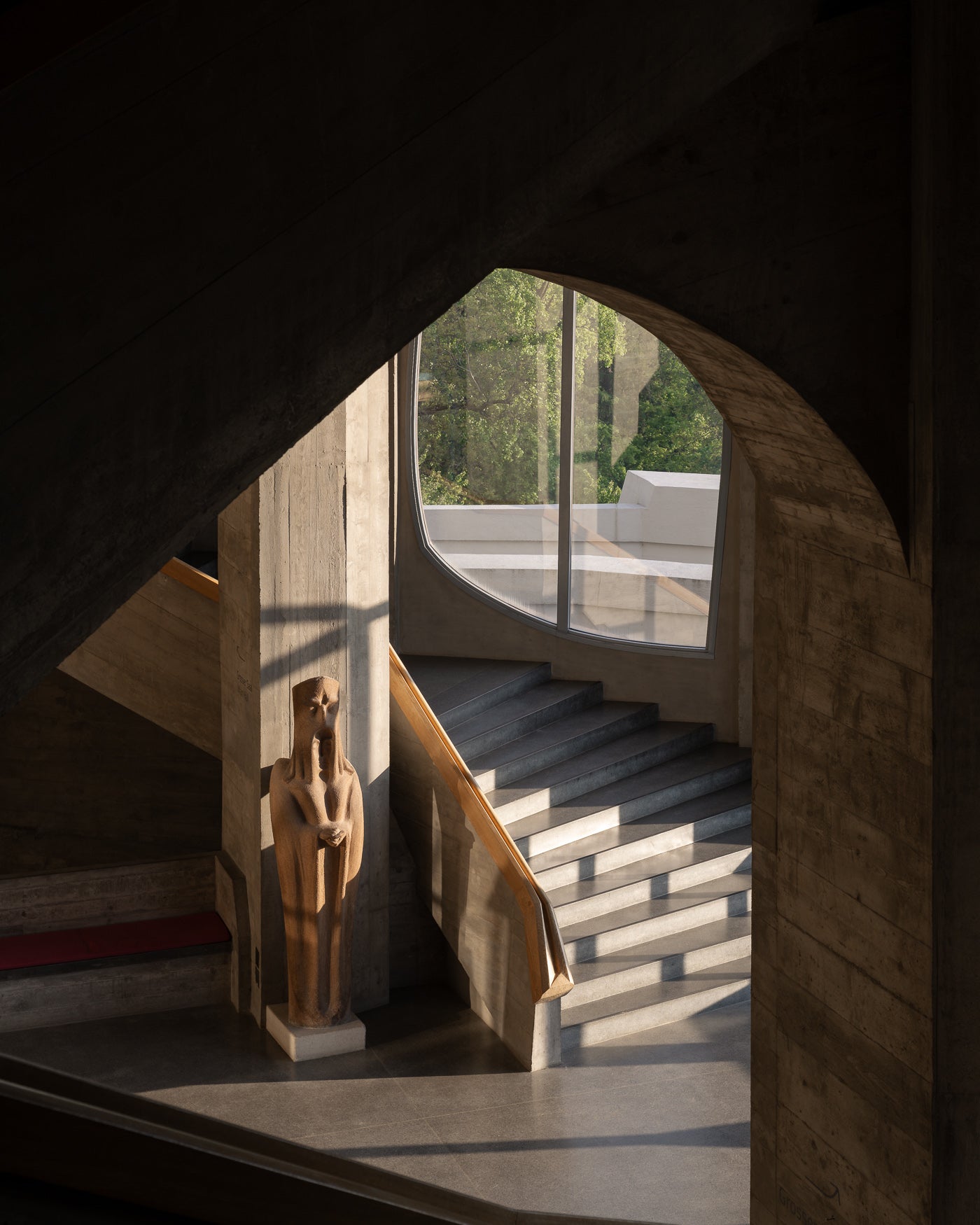 goetheanum rudolf steiner concrete arch sculpture staircase organic window thibaud poirier