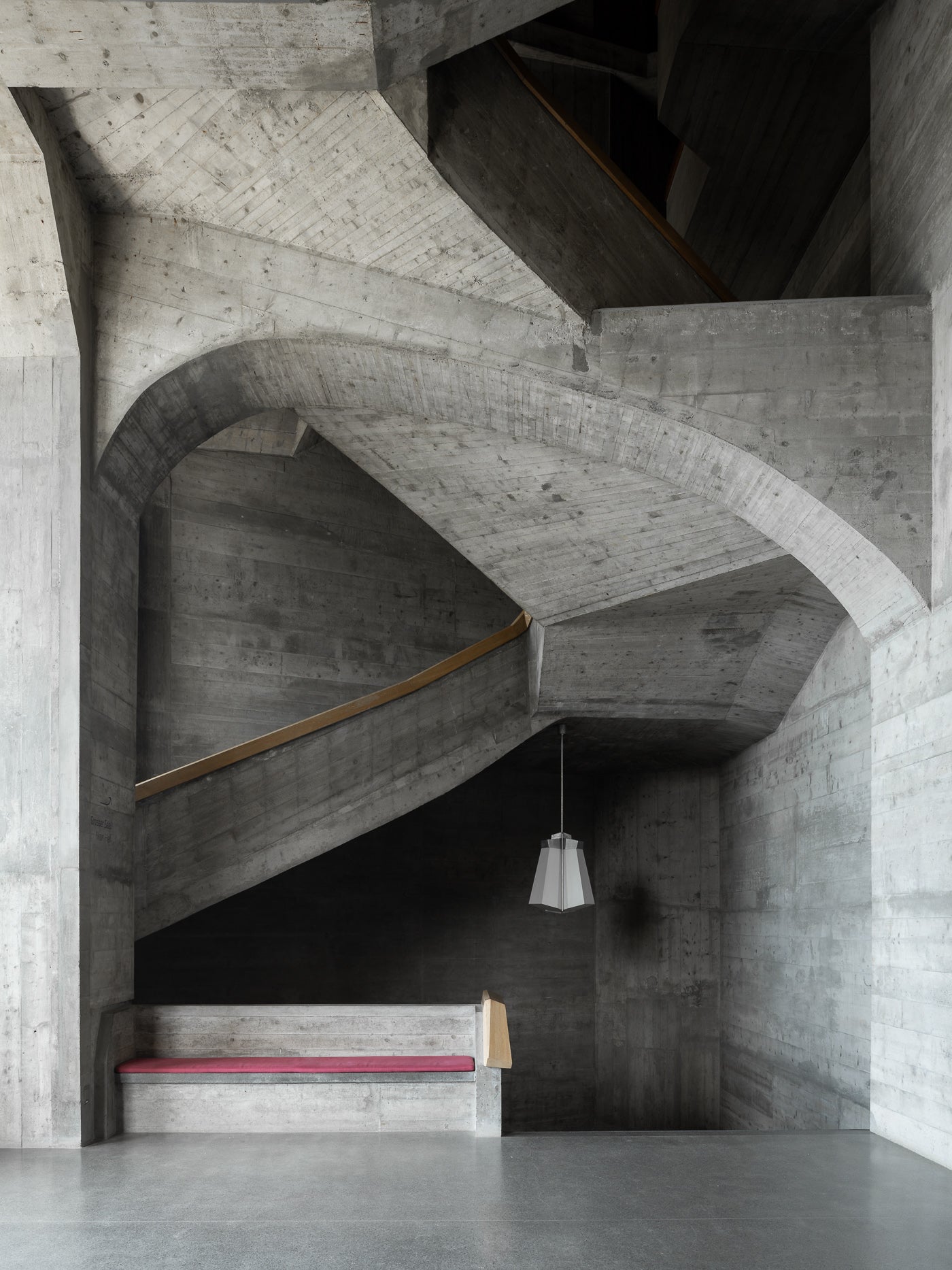 goetheanum rudolf steiner concrete sculptural staircase curved forms thibaud poirier